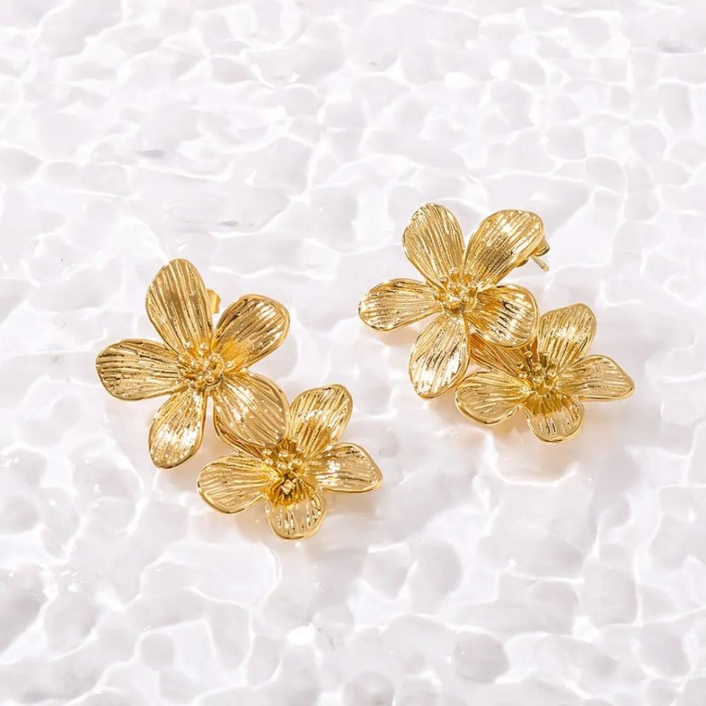 Petals of Gold Mystic Earrings