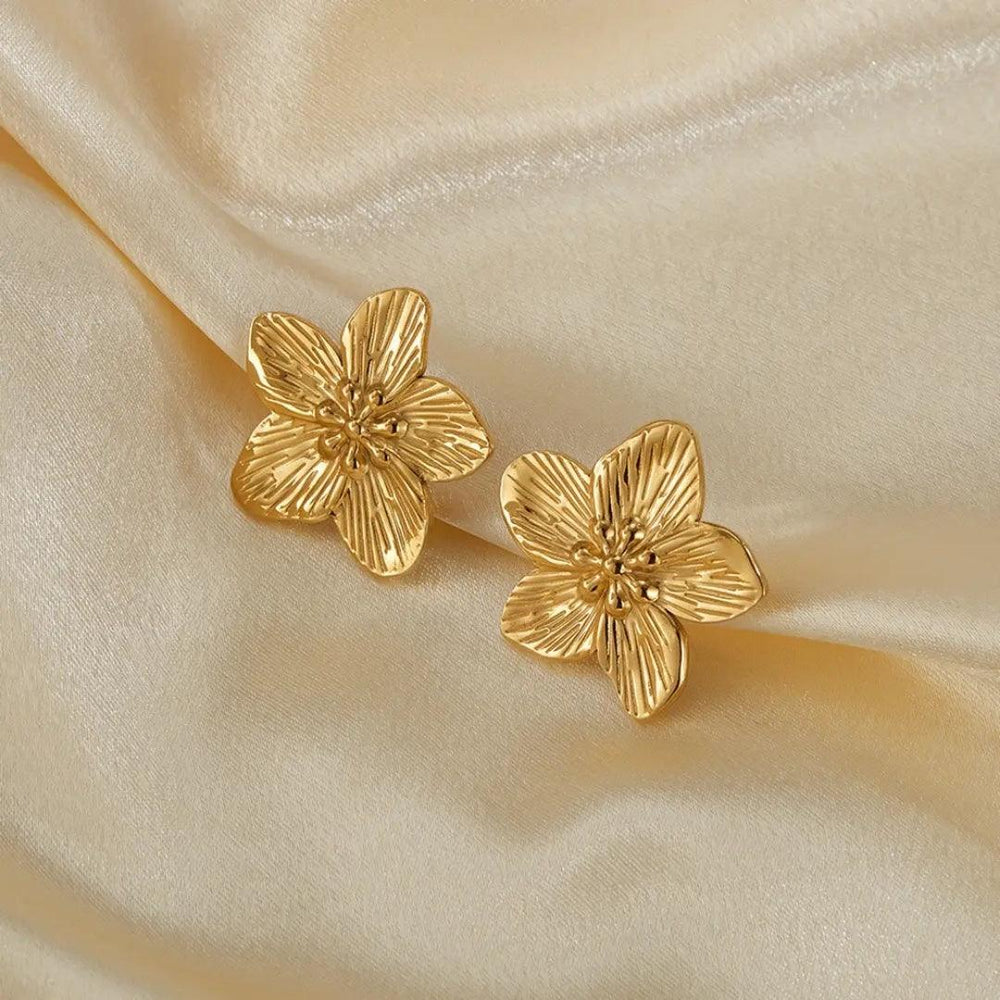 Petal of Gold Mystic Earrings