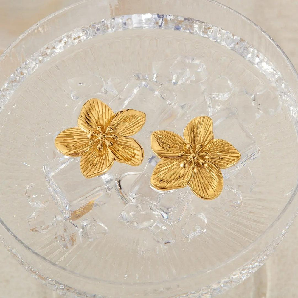 Petal of Gold Mystic Earrings