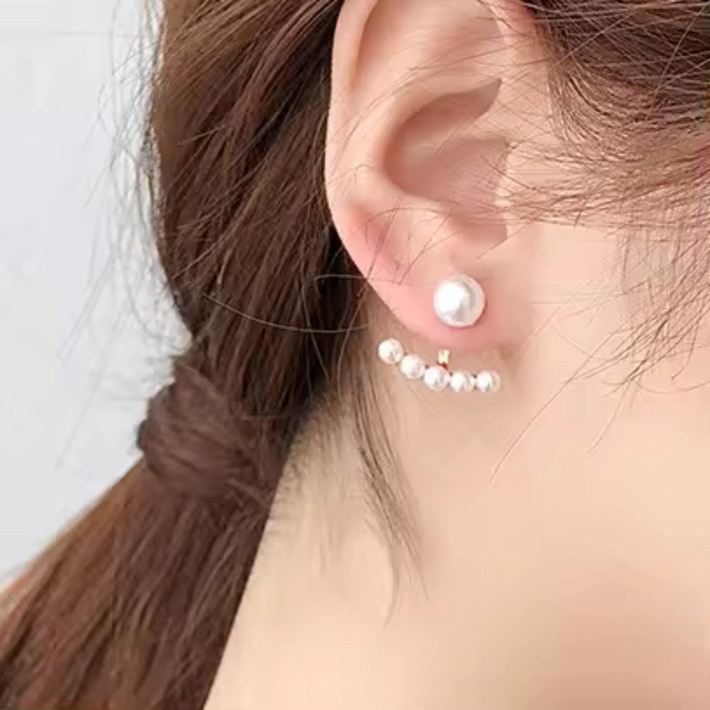 Pearl Cuff Mystic Earrings