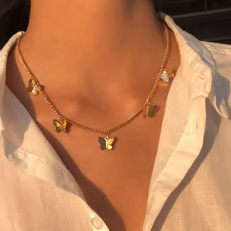 Butterfly Mystic Halo Necklace