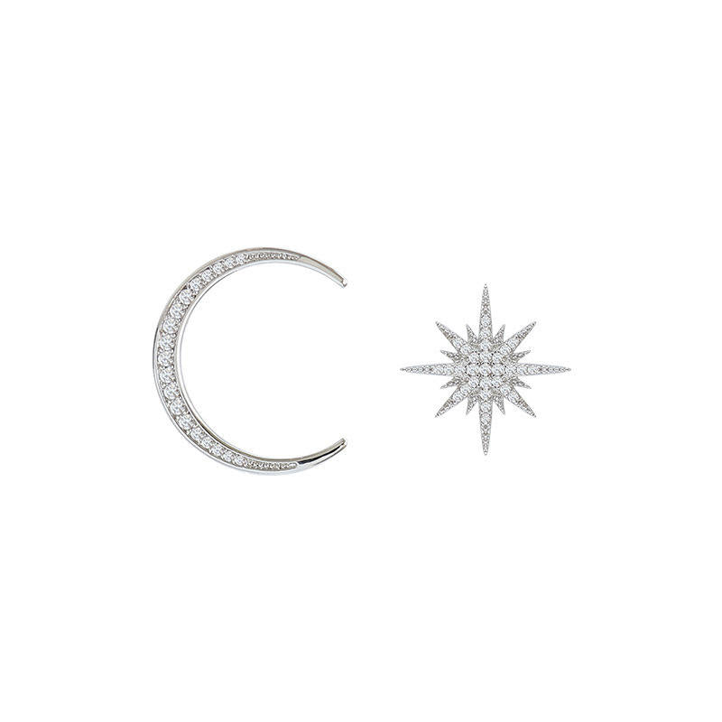 Unique MoonStar Mystic Stud Earrings