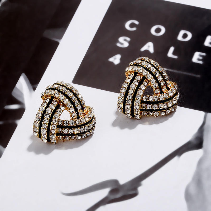 Triangle Mystic Stud Earrings