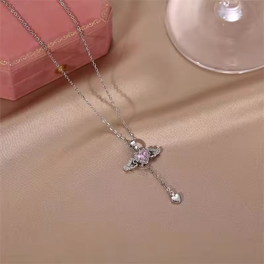 Angelique Silver Mystic Halo Necklace