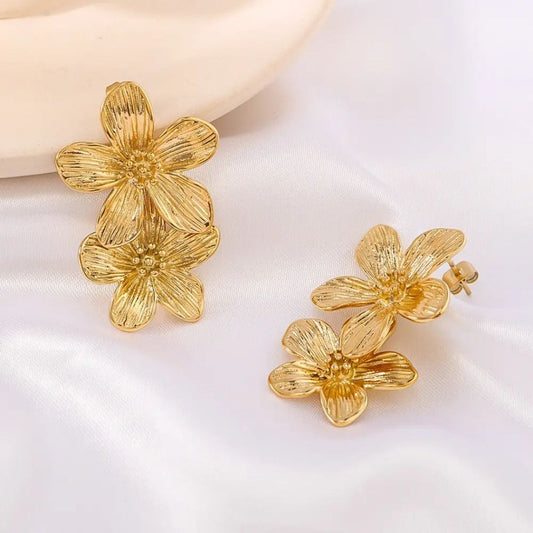 Petals of Gold Mystic Earrings