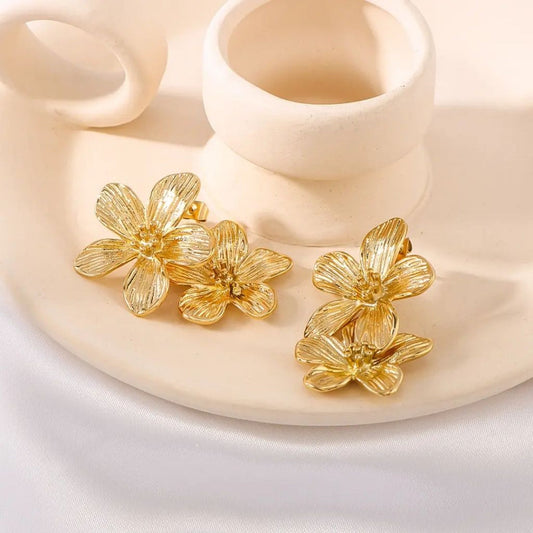 Petals of Gold Mystic Earrings