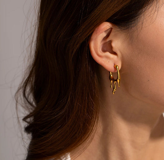 Anti Tarnish Liquid Lava Mystic Earrings