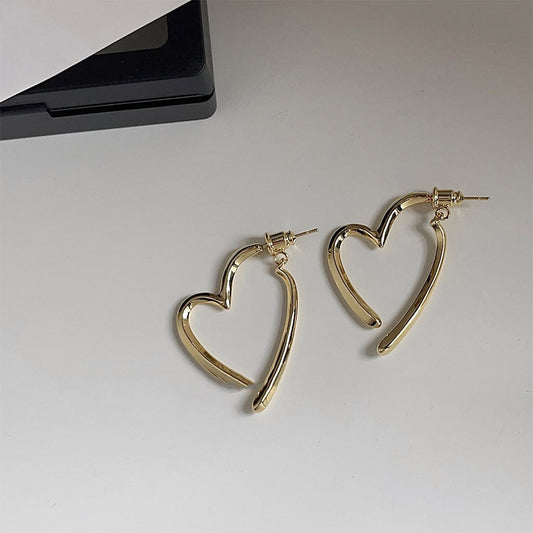 Anti Tarnish Mystic Heart Earrings