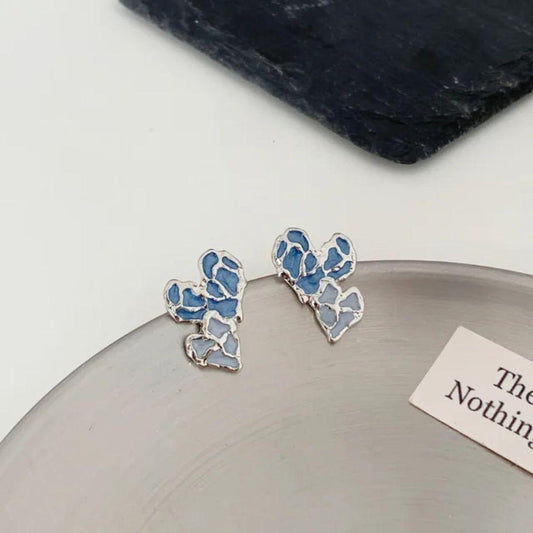 Blue Heart Mystic Earrings