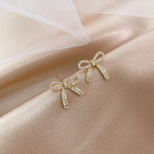 Bowknot Crystal Mystic Earrings