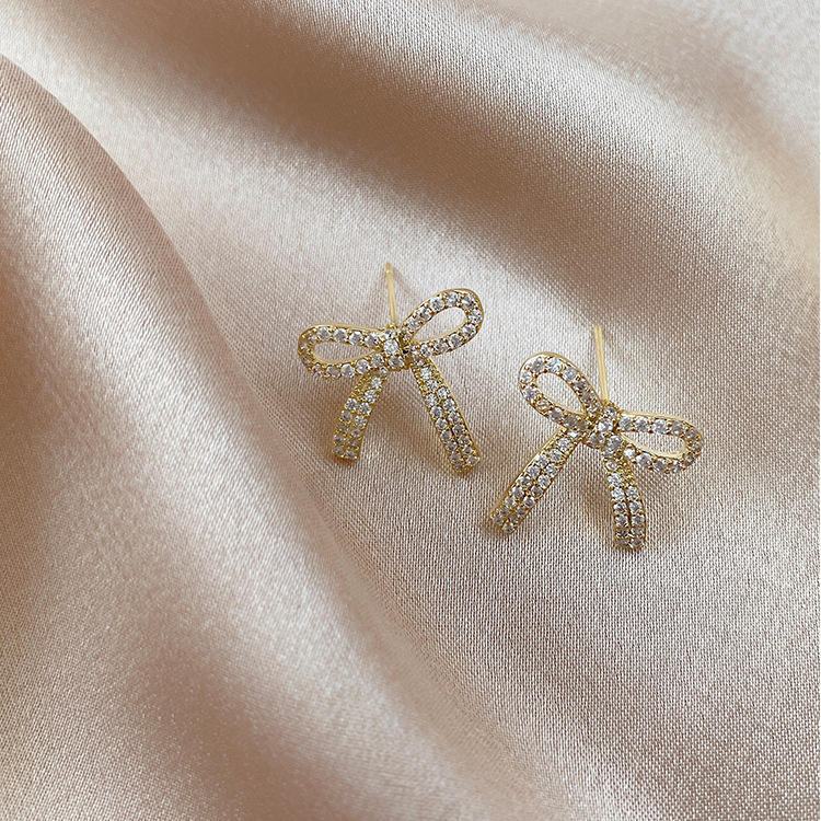 Bowknot Crystal Mystic Earrings