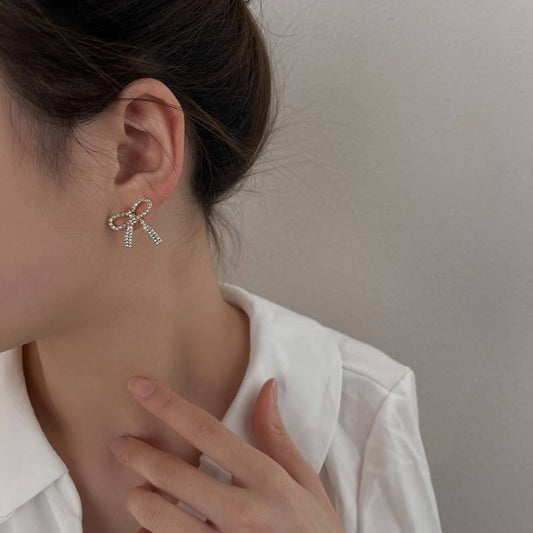 Bowknot Crystal Mystic Earrings