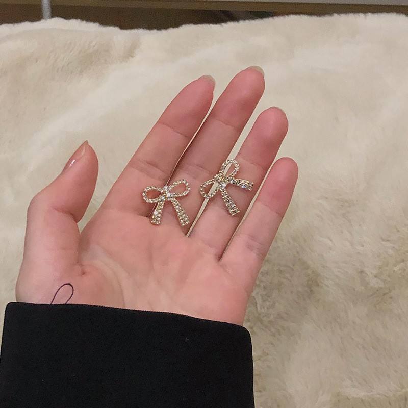 Bowknot Crystal Mystic Earrings