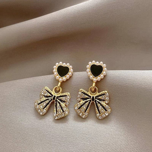 Bowknot Drop Mystic Earrings
