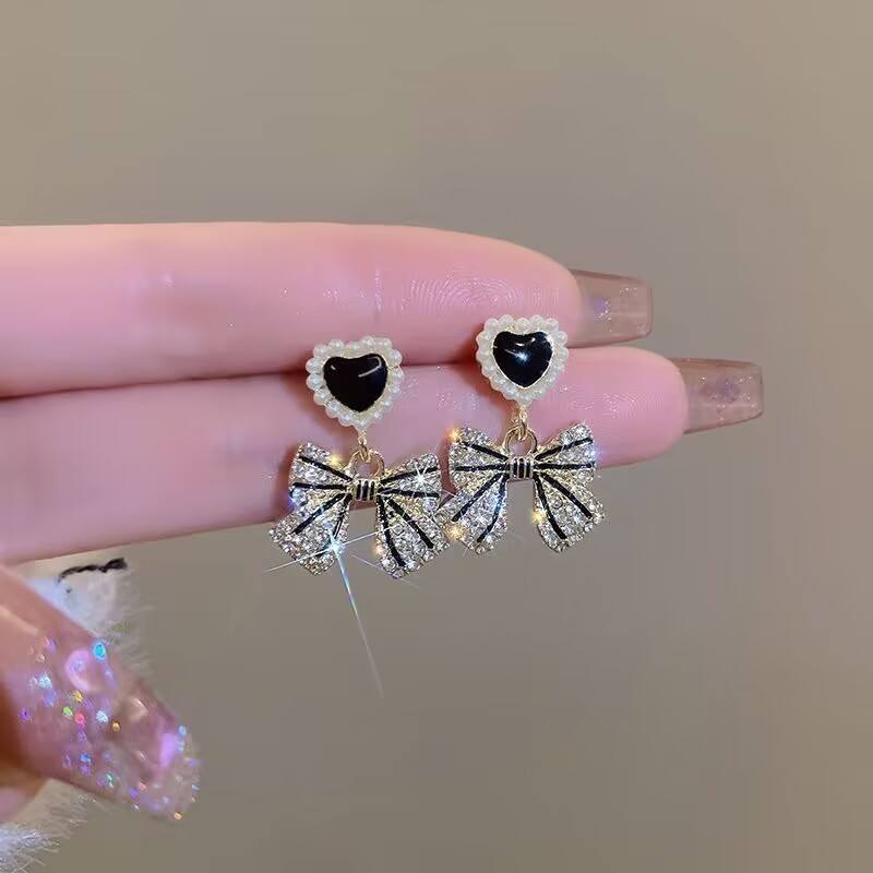 Bowknot Drop Mystic Earrings