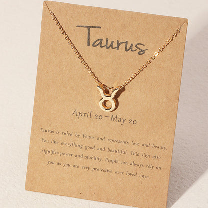 18K Gold Plated Horoscope Necklace