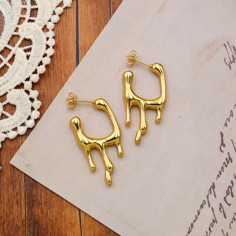 Anti Tarnish Liquid Lava Mystic Earrings