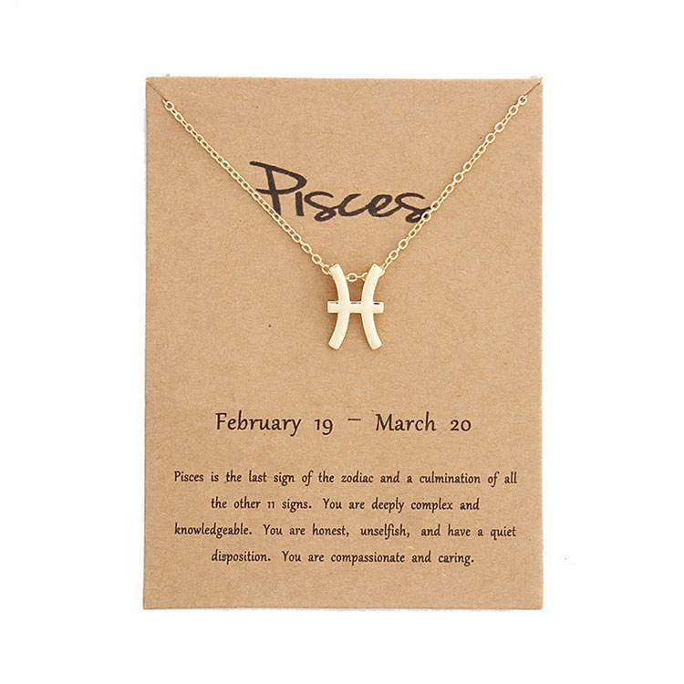 18K Gold Plated Horoscope Necklace