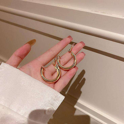 18K Gold Plated Hoop Earrings