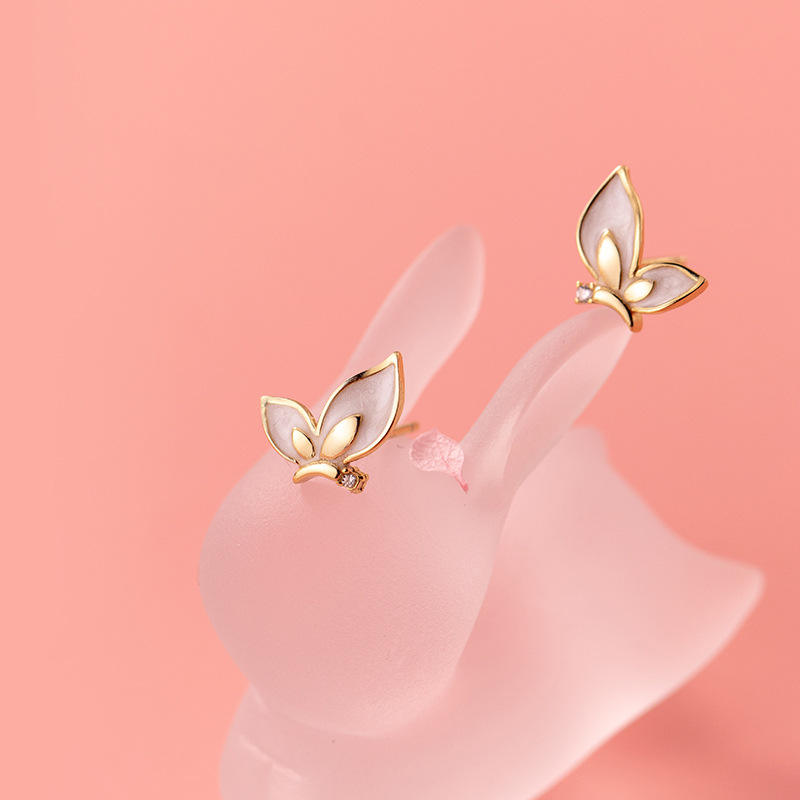 Half Butterfly Mystic Stud Earring