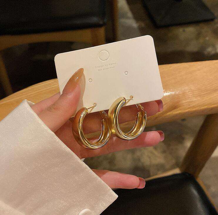 18K Gold Plated Hoop Earrings