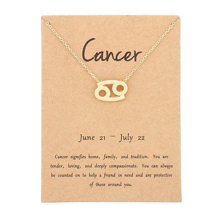 18K Gold Plated Horoscope Necklace