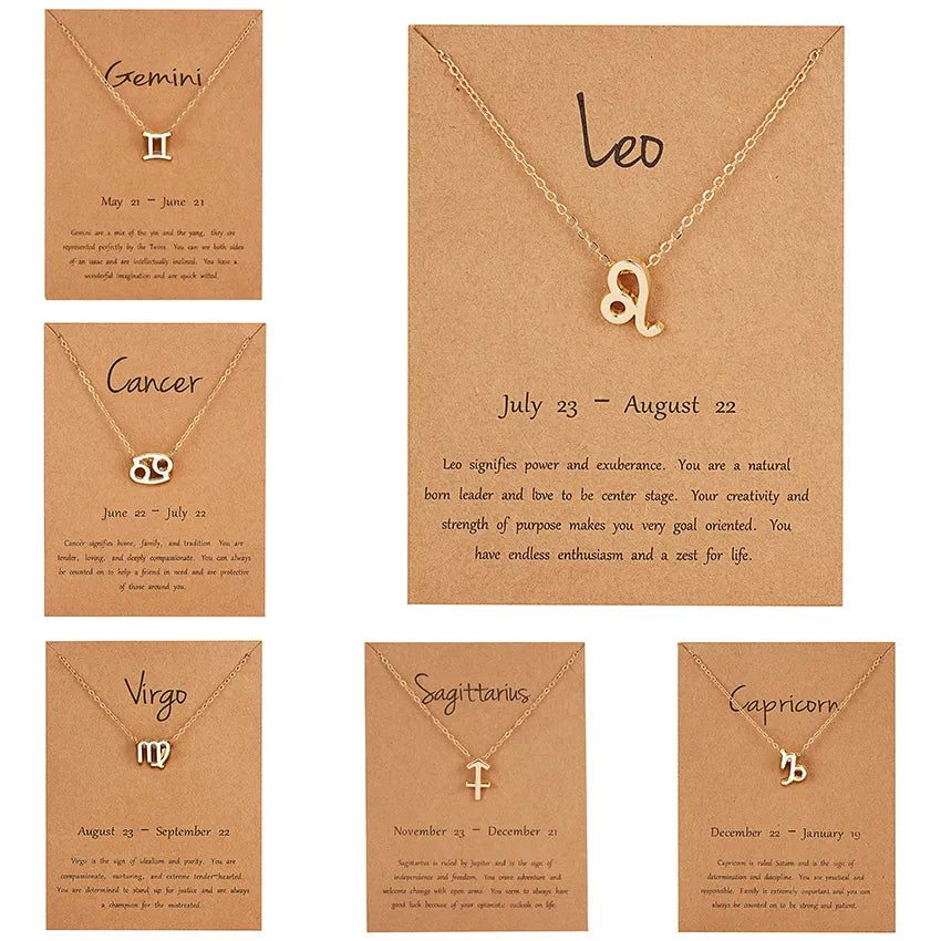 18K Gold Plated Horoscope Necklace