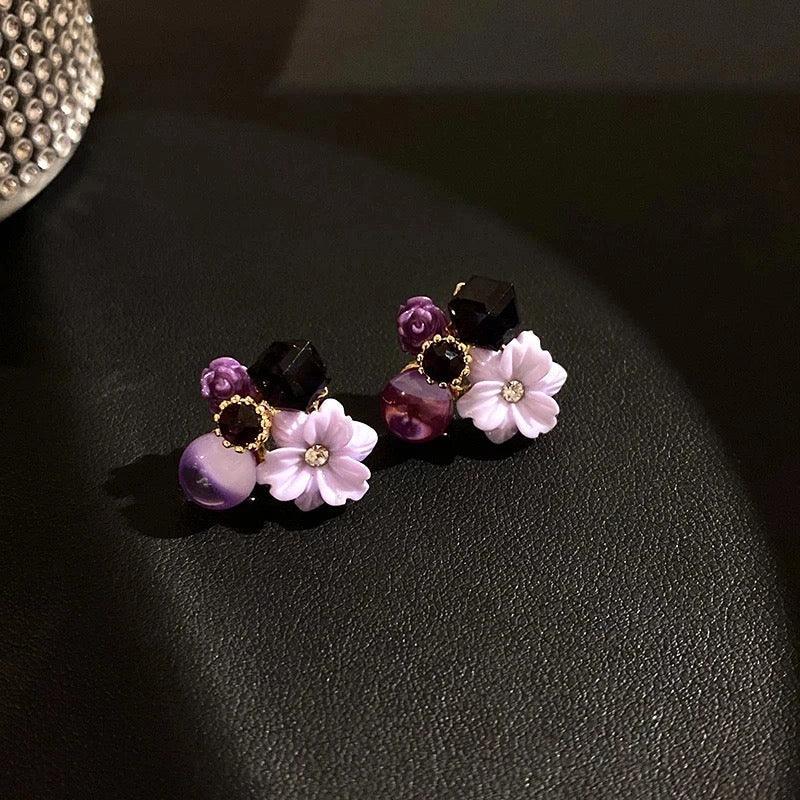 Lavender Spark Tulip Mystic Stud
