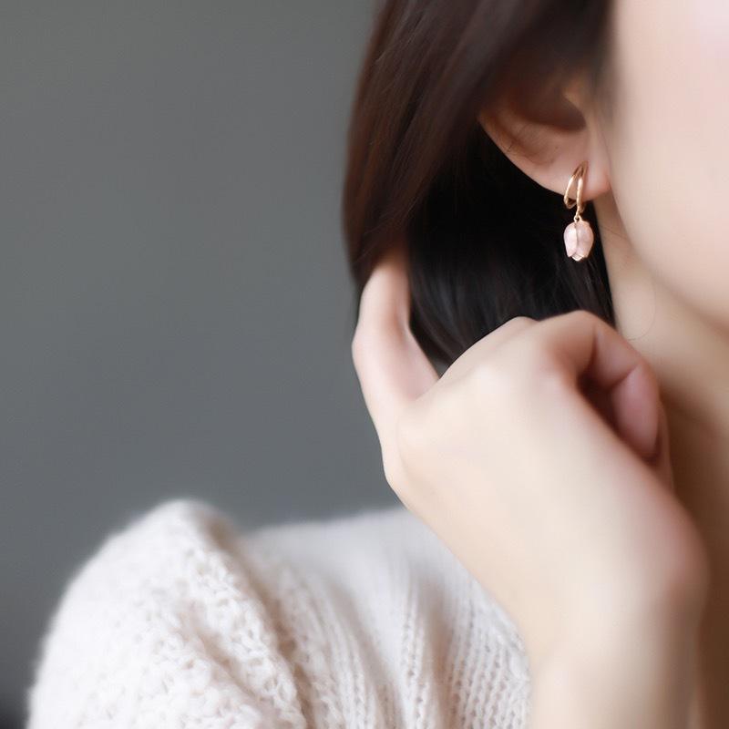 Pink Flower Mystic Earrings