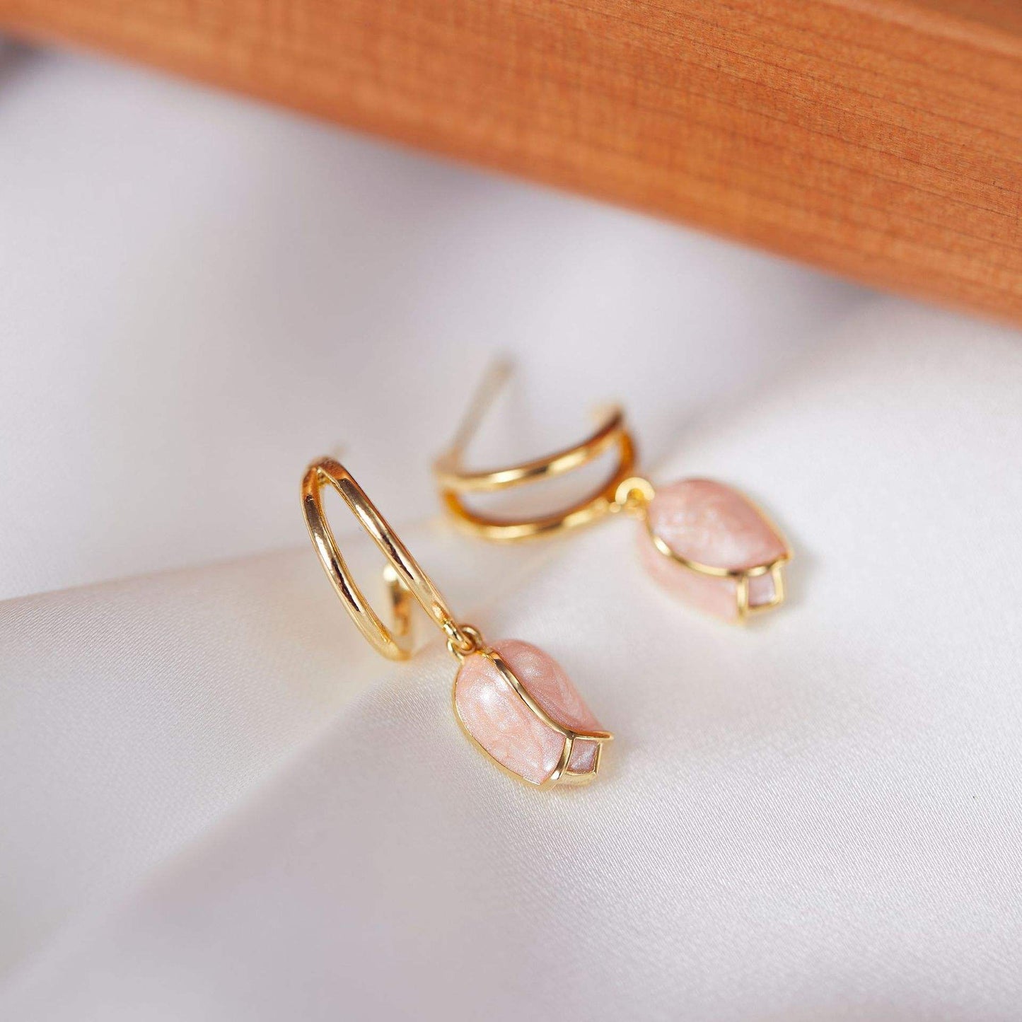 Pink Flower Mystic Earrings