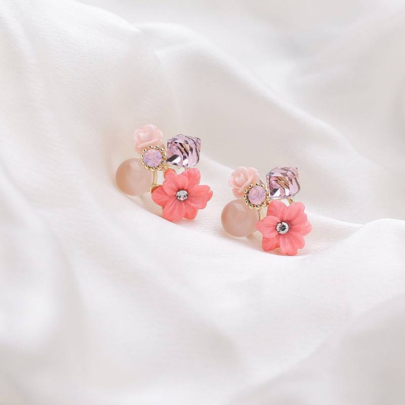 Pink Spark Tulip Mystic Stud