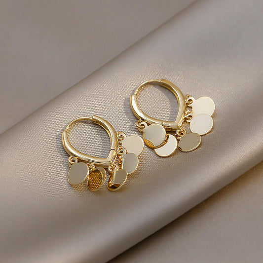 Round Tassel Hoop Mystic Earrings