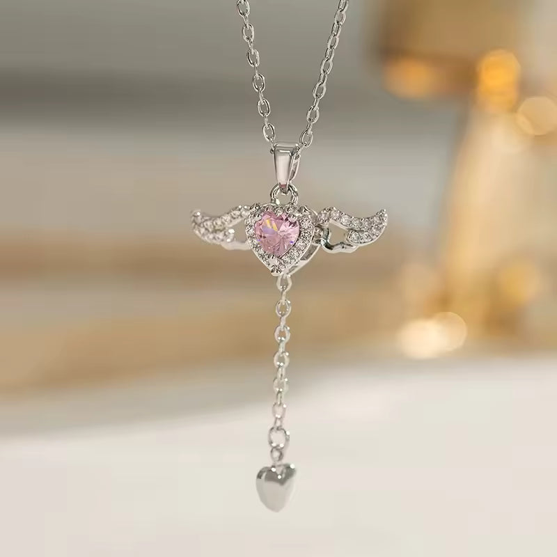 Angelique Silver Mystic Halo Necklace