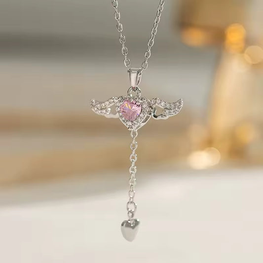 Angelique Silver Mystic Halo Necklace
