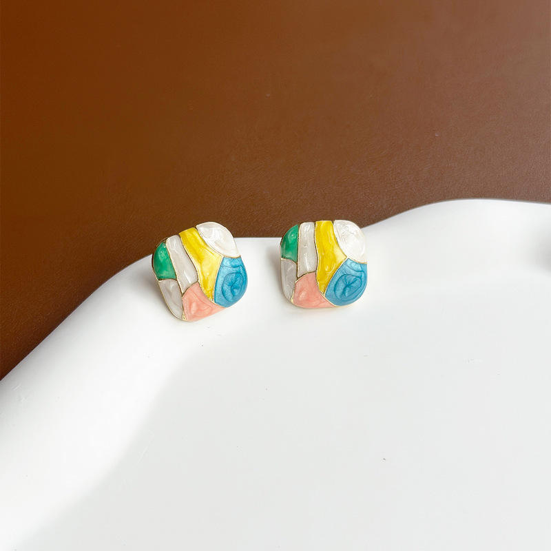 Square Valvet Mystic Earrings