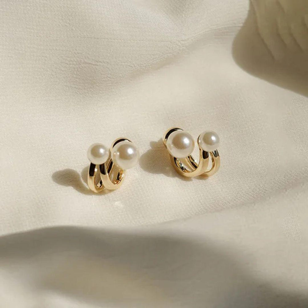 Twin Pearl Mystic Earrings