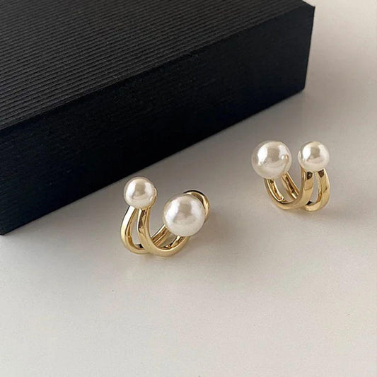 Twin Pearl Mystic Earrings