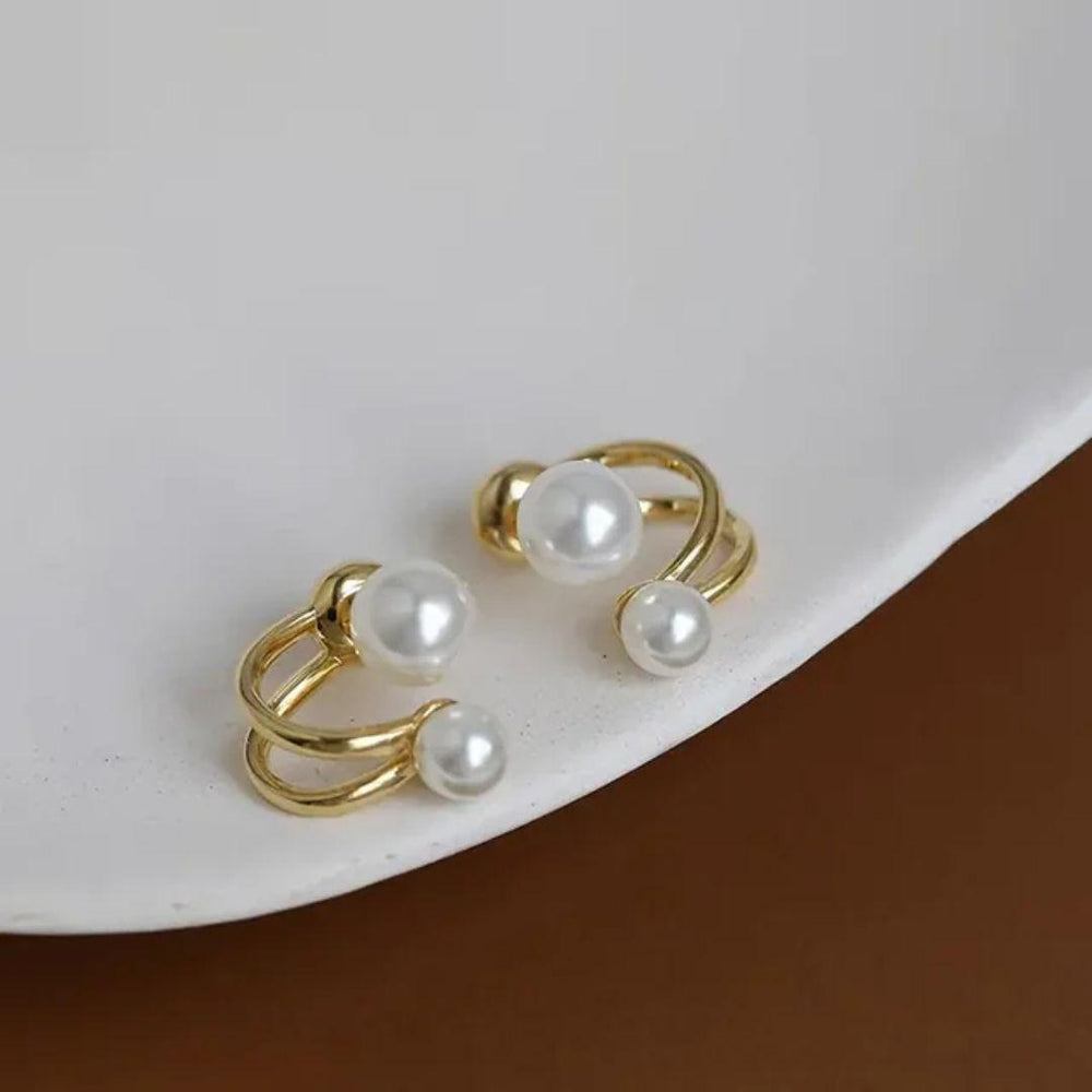 Twin Pearl Mystic Earrings