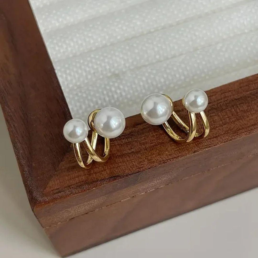 Twin Pearl Mystic Earrings