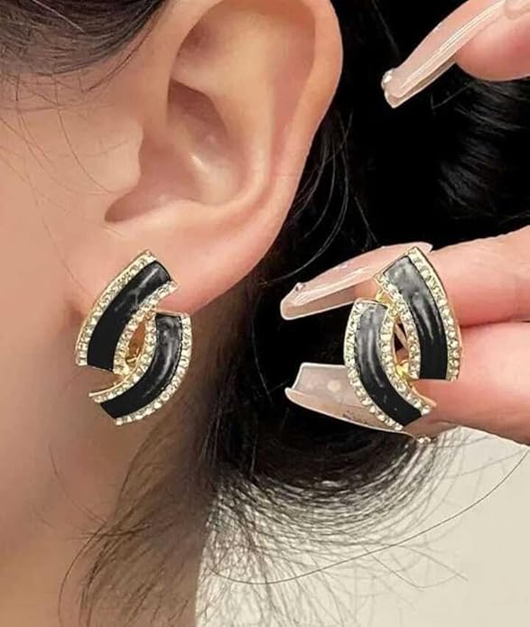 Twisted Rhinestone Mystic Earrings