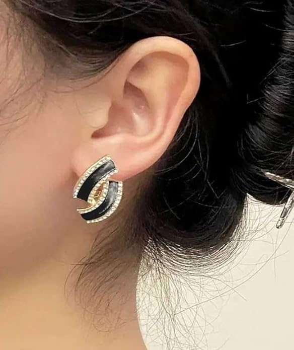 Twisted Rhinestone Mystic Earrings