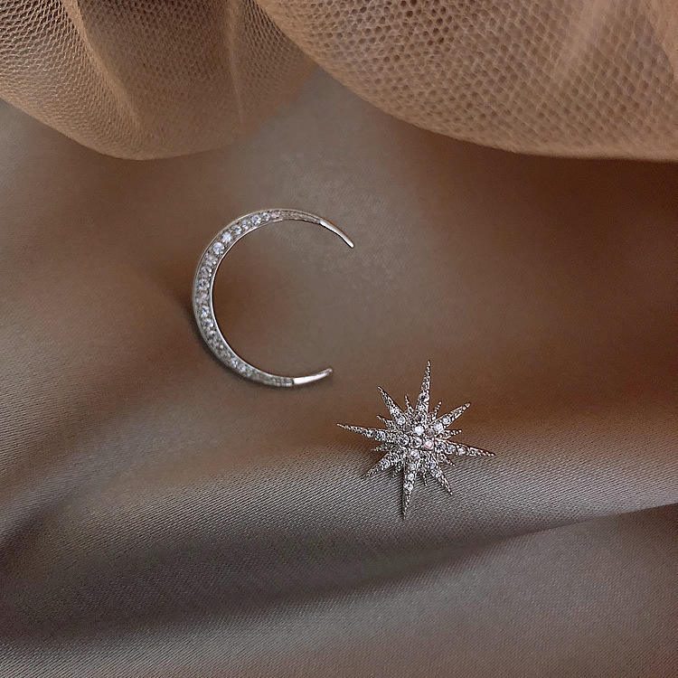 Unique MoonStar Mystic Stud Earrings