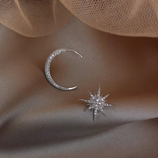 Unique MoonStar Mystic Stud Earrings