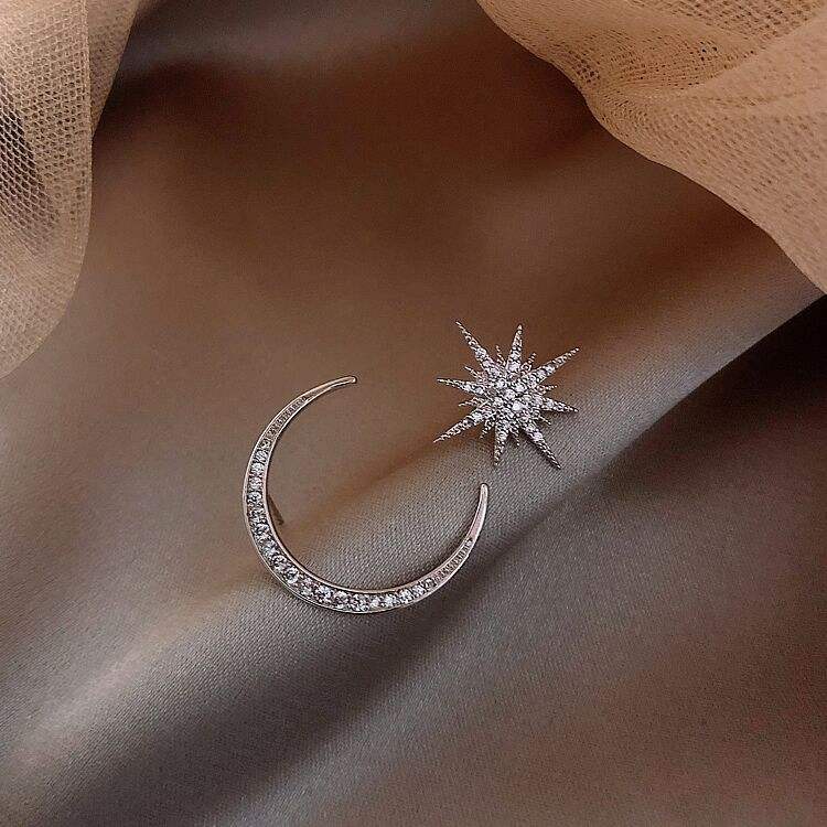 Unique MoonStar Mystic Stud Earrings