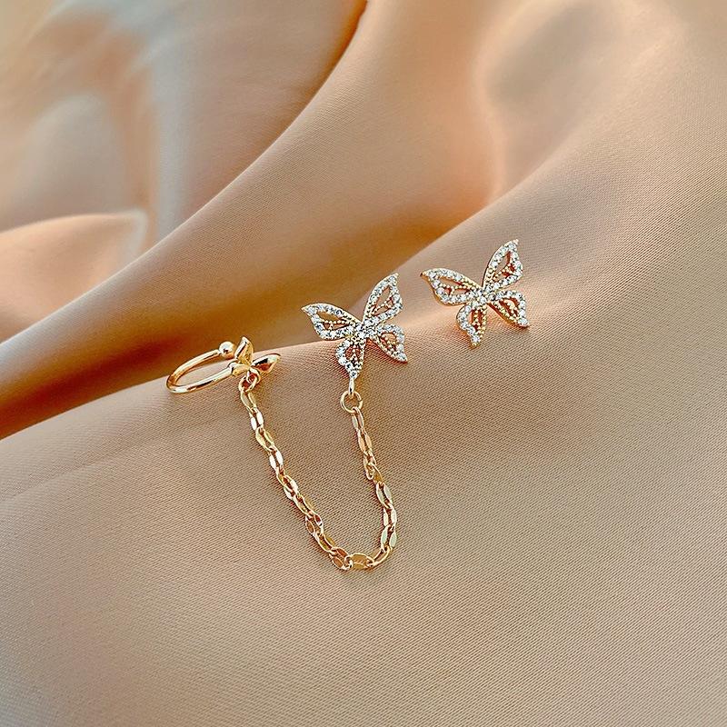 Vintage Butterfly Cuff Mystic Earrings