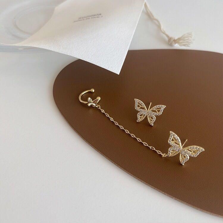 Vintage Butterfly Cuff Mystic Earrings