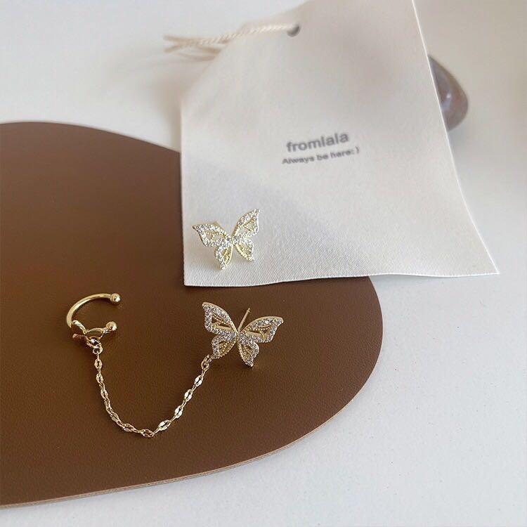 Vintage Butterfly Cuff Mystic Earrings