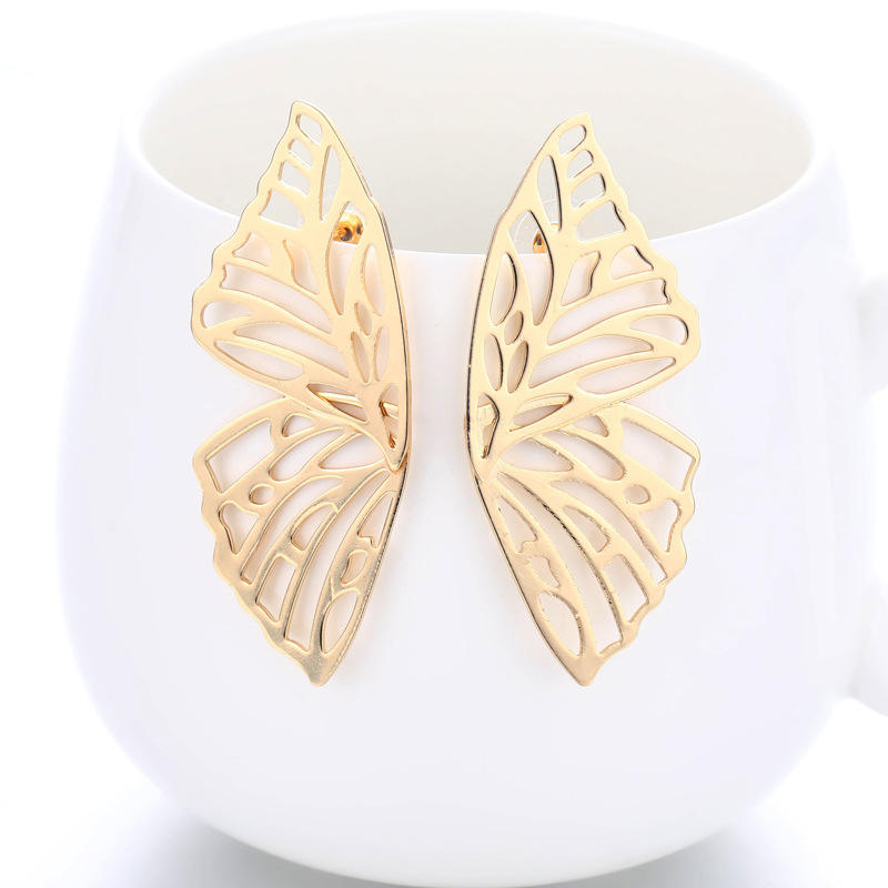 Butterfly Gold Mystic Stud Earrings