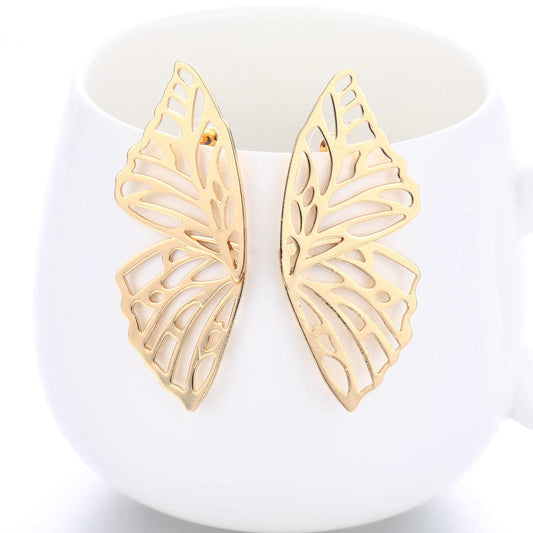 Butterfly Gold Mystic Stud Earrings